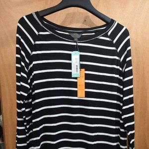 Mix Black & White Striped Shirt